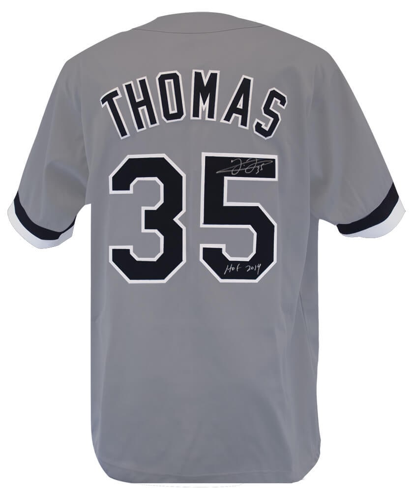 Frank Thomas Signed Grey Jersey HOF 2014 Sports COA (1 of 3)