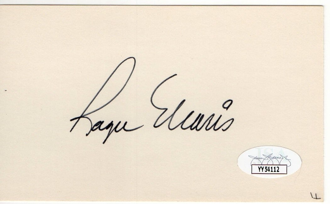 Roger Maris Autographed Index Card Yankees JSA Authentic (1 of 2)