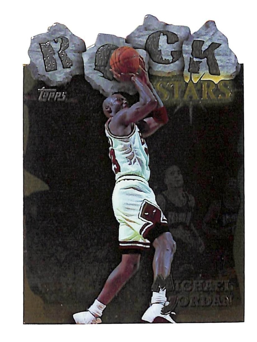 1997-98 Topps Rock Stars Die-Cut Insert Michael Jordan Basketball Card RS1 (1 of 3)