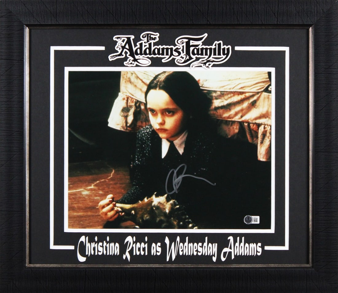 Christina Ricci Signed 11x14 Framed Photo The Addams Family BAS (1 of 2)