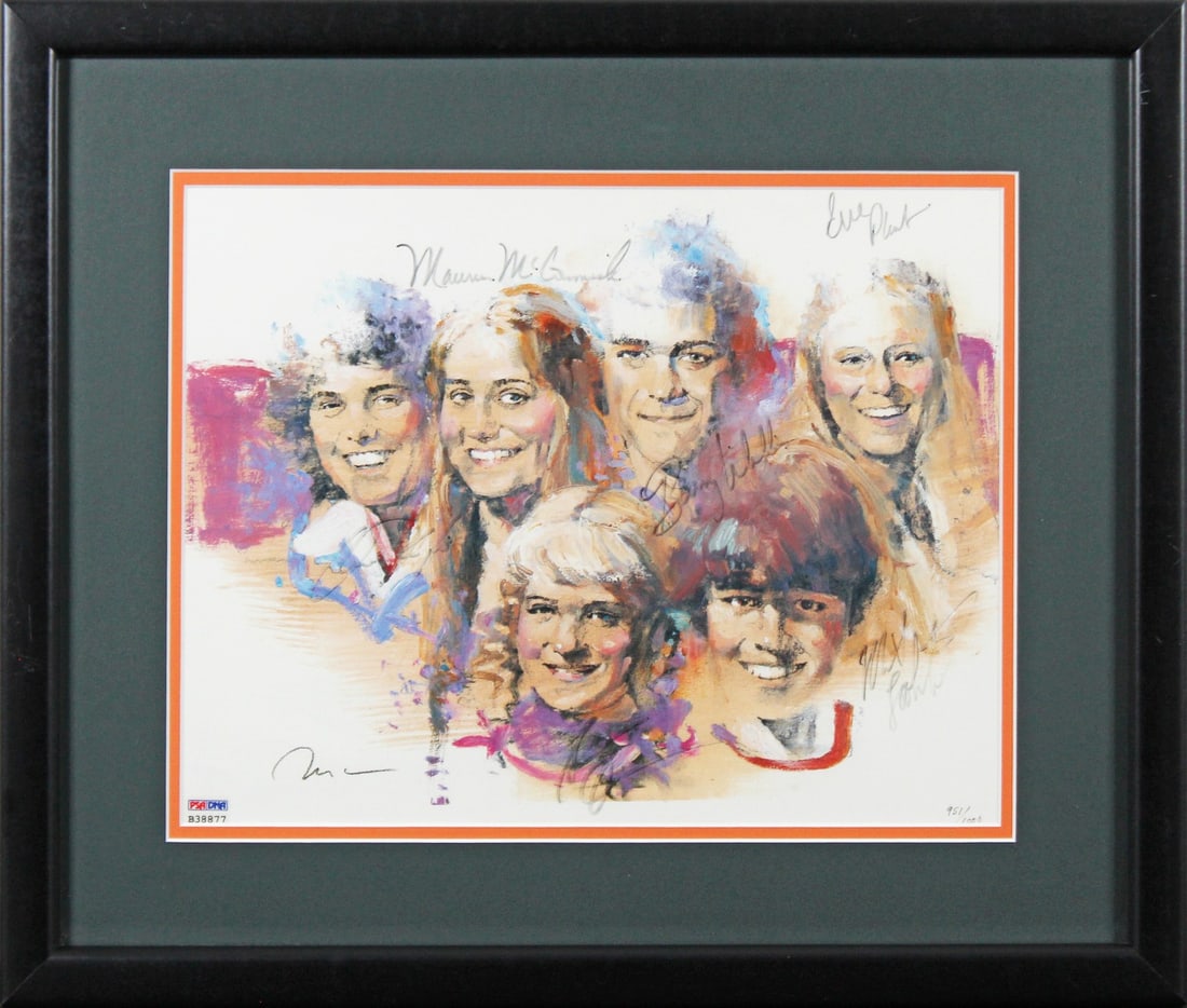 The Brady Bunch Signed Framed Lithograph LE #951/1000 PSA Authenticated (1 of 8)