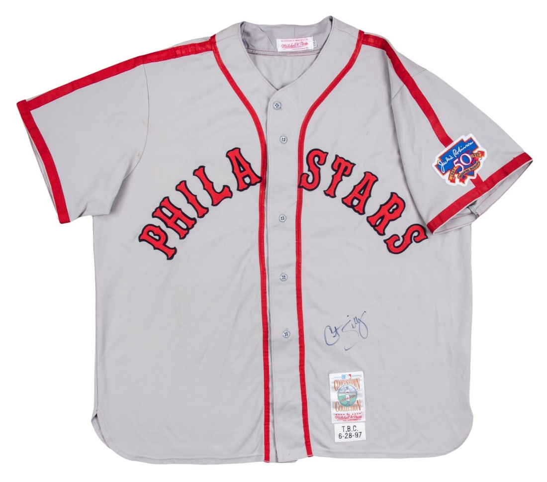 Game Worn 1997 Phillies Throwback Jersey Signed by Curt Schilling Beckett LOA (1 of 12)