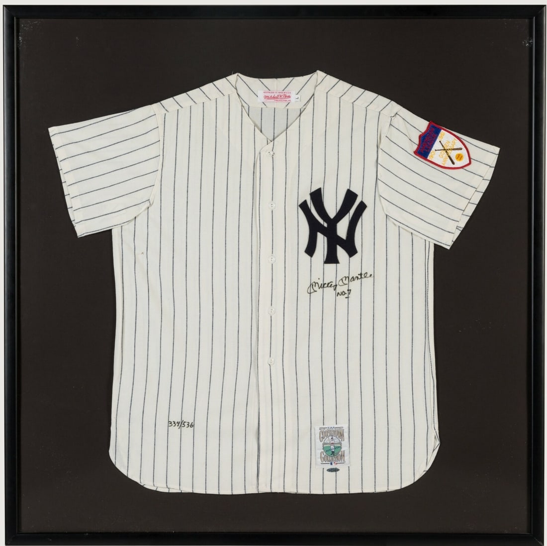 Mickey Mantle Signed Yankees Jersey With No 7 Upper Deck Authenticated Limited Edition (1 of 12)
