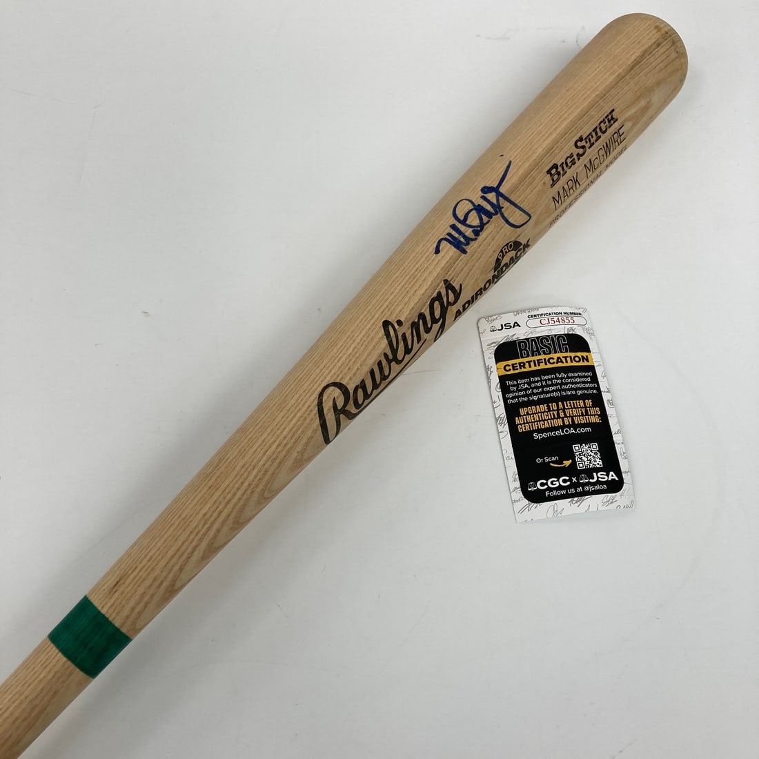 1980s Rawlings Big Stick Bat Autographed by Mark McGwire JSA Certified (1 of 8)