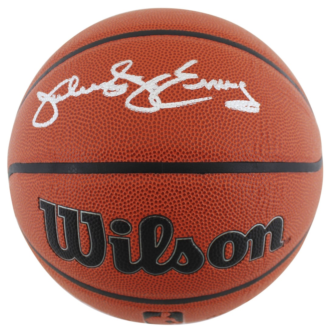 Julius Dr J Erving Signed Basketball Philadelphia 76ers BAS Authenticated (1 of 3)