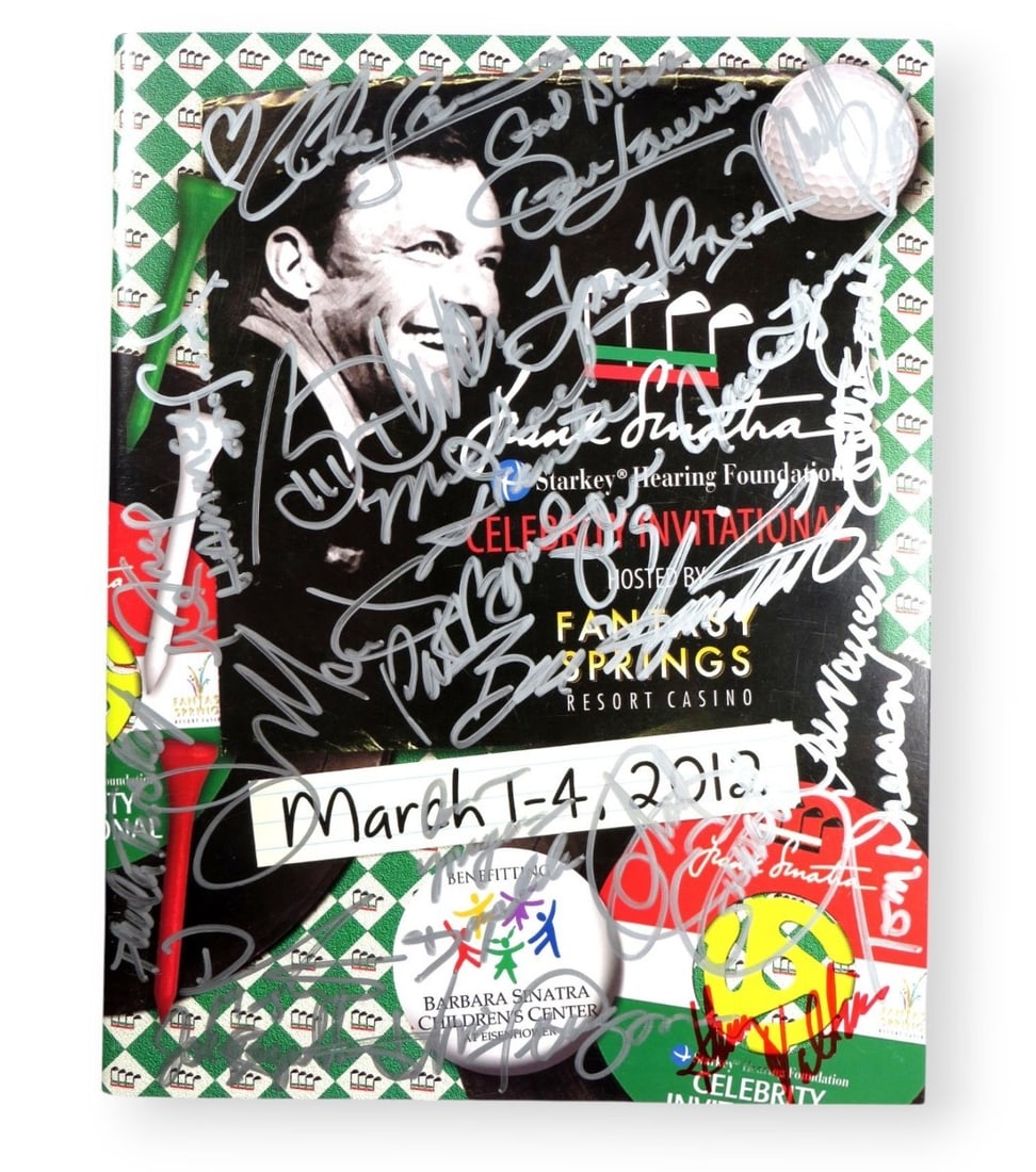 2013 Multi-Signed Golf Program 23 Autographs Beckett Authenticated (1 of 3)