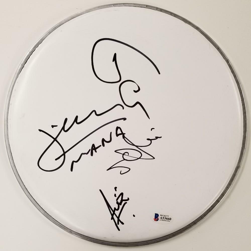 Drumhead autographed by MANA members Olvera Gonzalez Vallin Calleros Beckett COA (1 of 2)