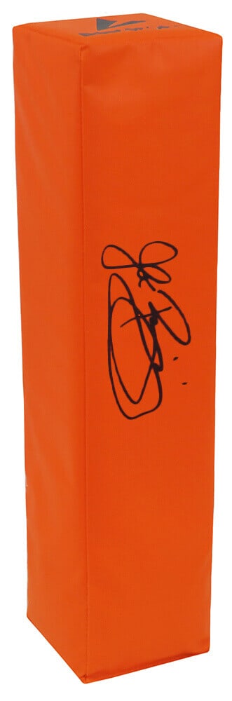 John Riggins Signed Orange Football Endzone Pylon with COA (1 of 1)
