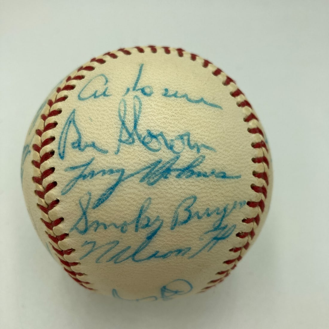 Stan Musial Nellie Fox Multi Signed Vintage National League Baseball 21 Autographs (1 of 7)
