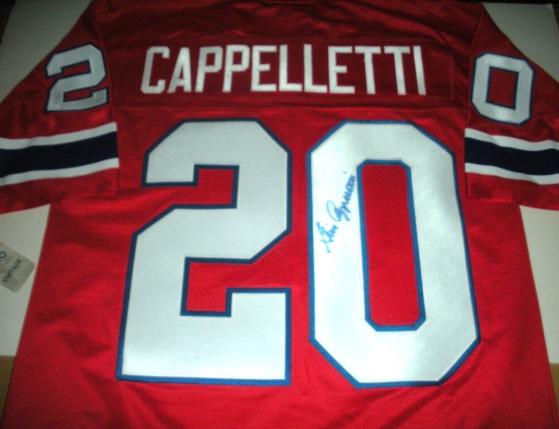 Gino Cappelletti New England Patriots Signed Proline Jersey with JSA COA (1 of 2)