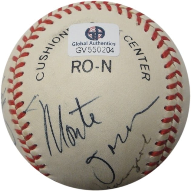 Bob Gibson Johnny Mize Ernie Banks Signed MLB Baseball GAI Authenticated (1 of 7)