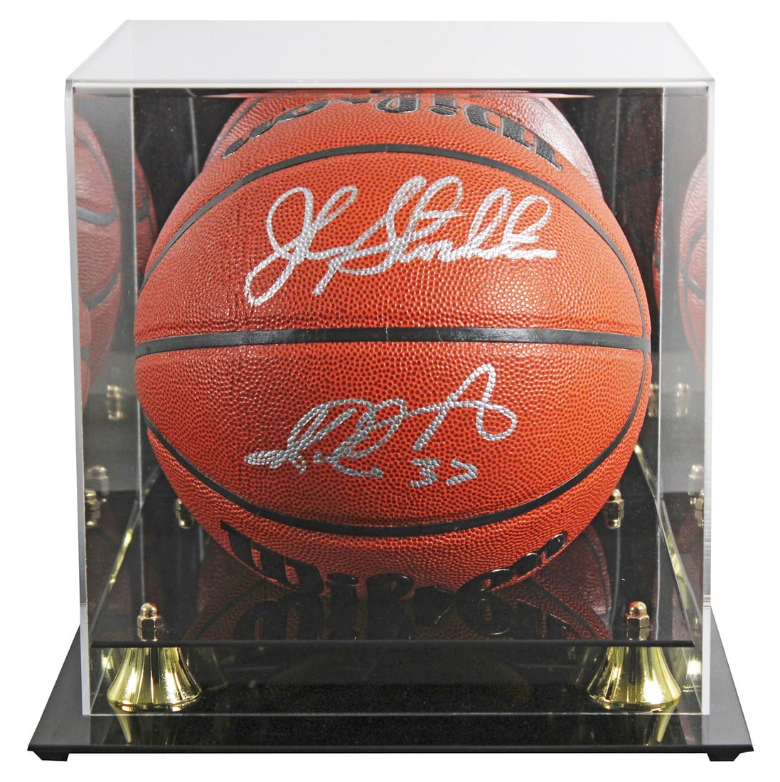John Stockton Karl Malone Signed Basketball with Beckett Authentication (1 of 5)
