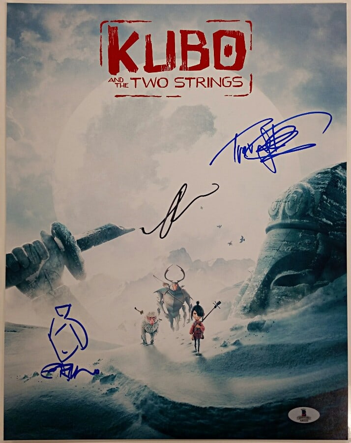 11x14 Kubo and the Two Strings Photo Signed by Three Cast Members BAS (1 of 2)