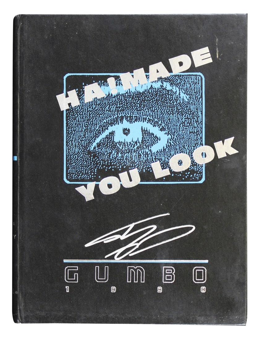 Shaquille O'Neal Signed 1990 LSU Yearbook Los Angeles Lakers BAS Witness (1 of 6)