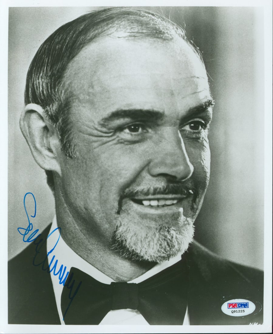 Sean Connery Signed 8x10 James Bond Photo PSA Authenticated (1 of 3)