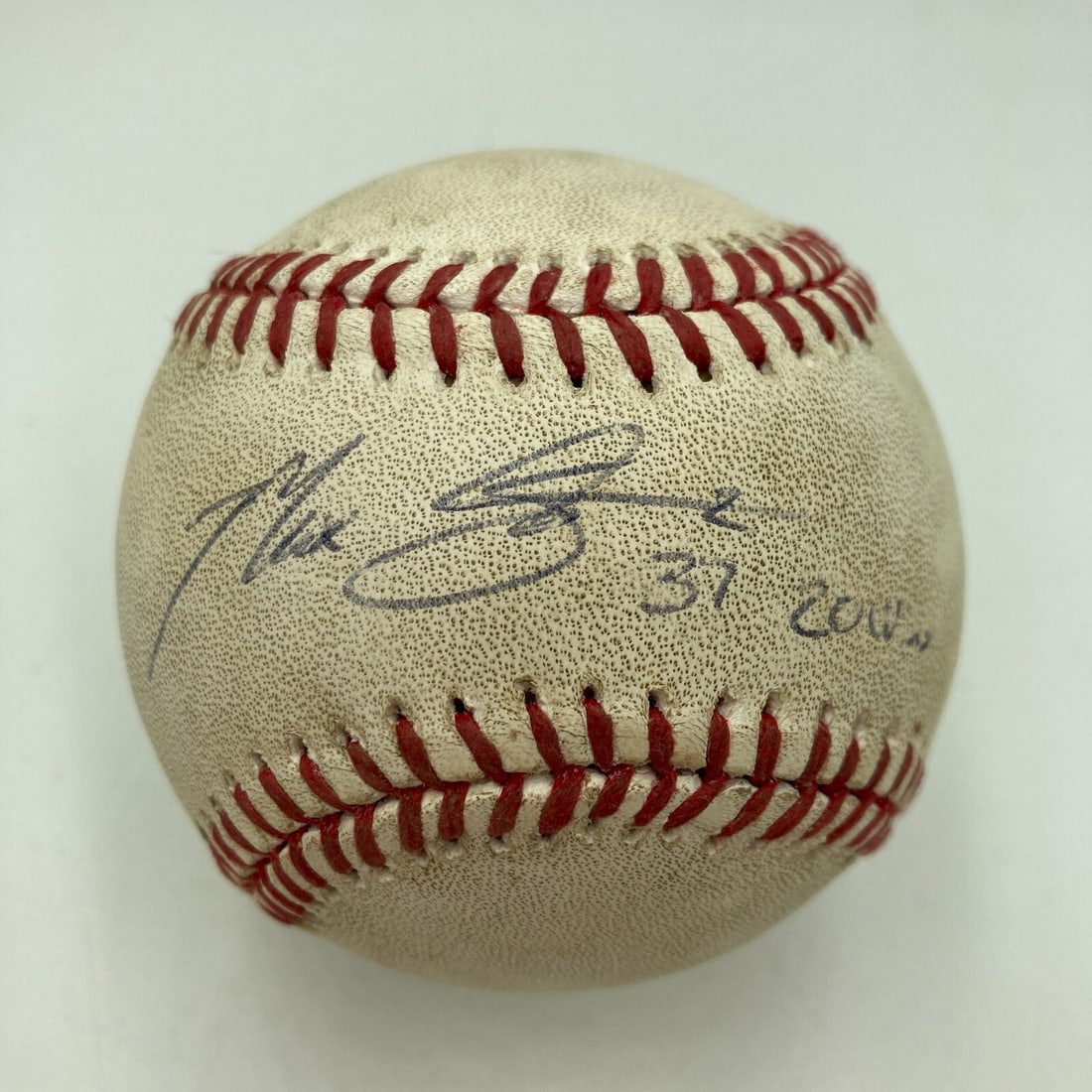 Max Scherzer Signed Game Used Baseball 20th Win MLB Authenticated (1 of 6)