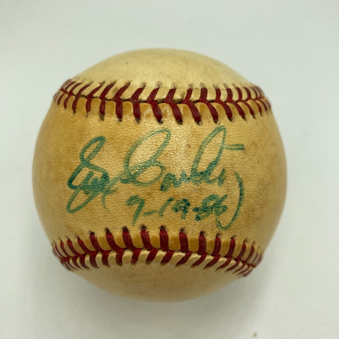Joe Cowley No Hitter Signed Game Used MLB Baseball PSA DNA (1 of 3)