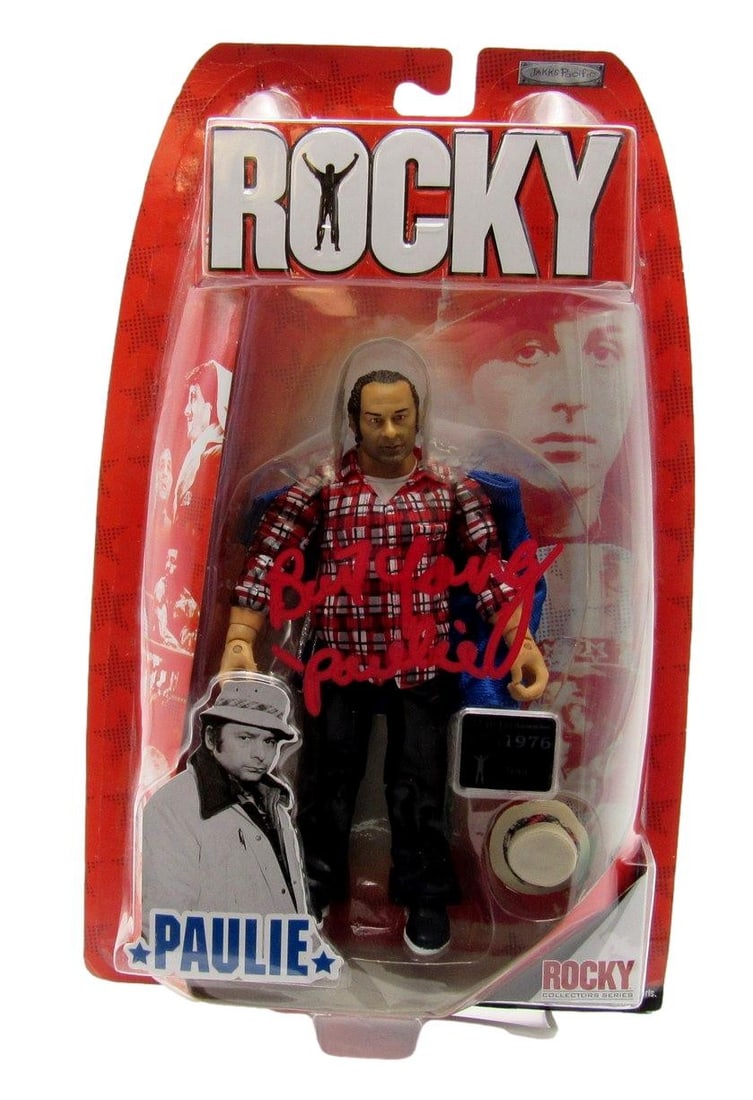 Paulie 8 Inch Rocky Figurine Autographed by Burt Young JSA Authenticated (1 of 9)