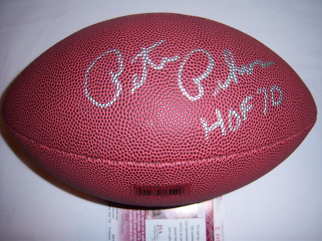 Signed Football by Pete Pihos with JSA COA Philadelphia Eagles Indiana Hoosiers (1 of 1)