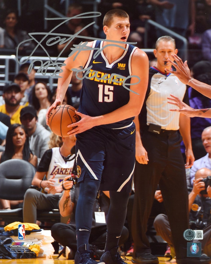 Nikola Jokic The Joker Signed 11x14 Photo Beckett COA Denver Nuggets (1 of 2)