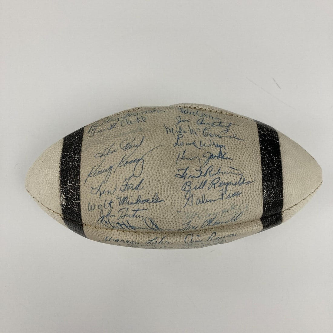 1957 Cleveland Browns Team Signed Football Jim Brown JSA Authenticated (1 of 8)
