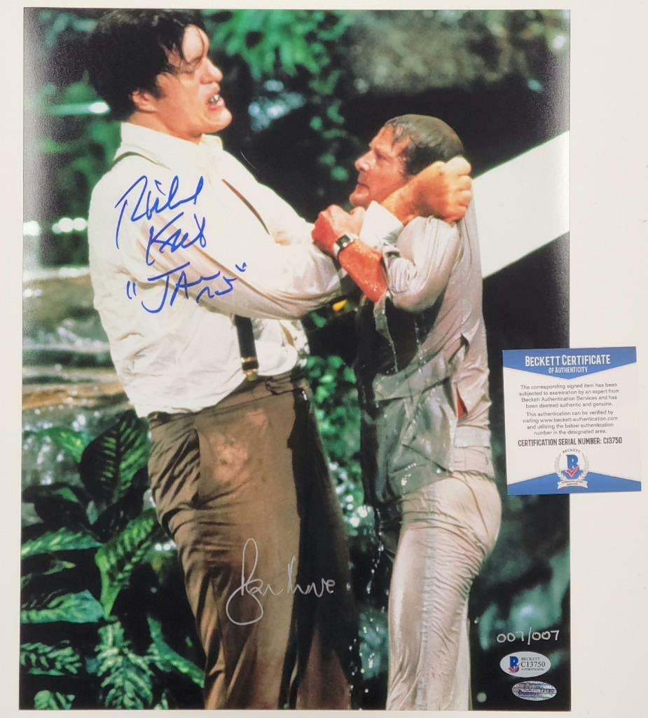 James Bond 11x14 Photo Signed by Roger Moore and Richard Kiel Beckett Authenticated (1 of 1)