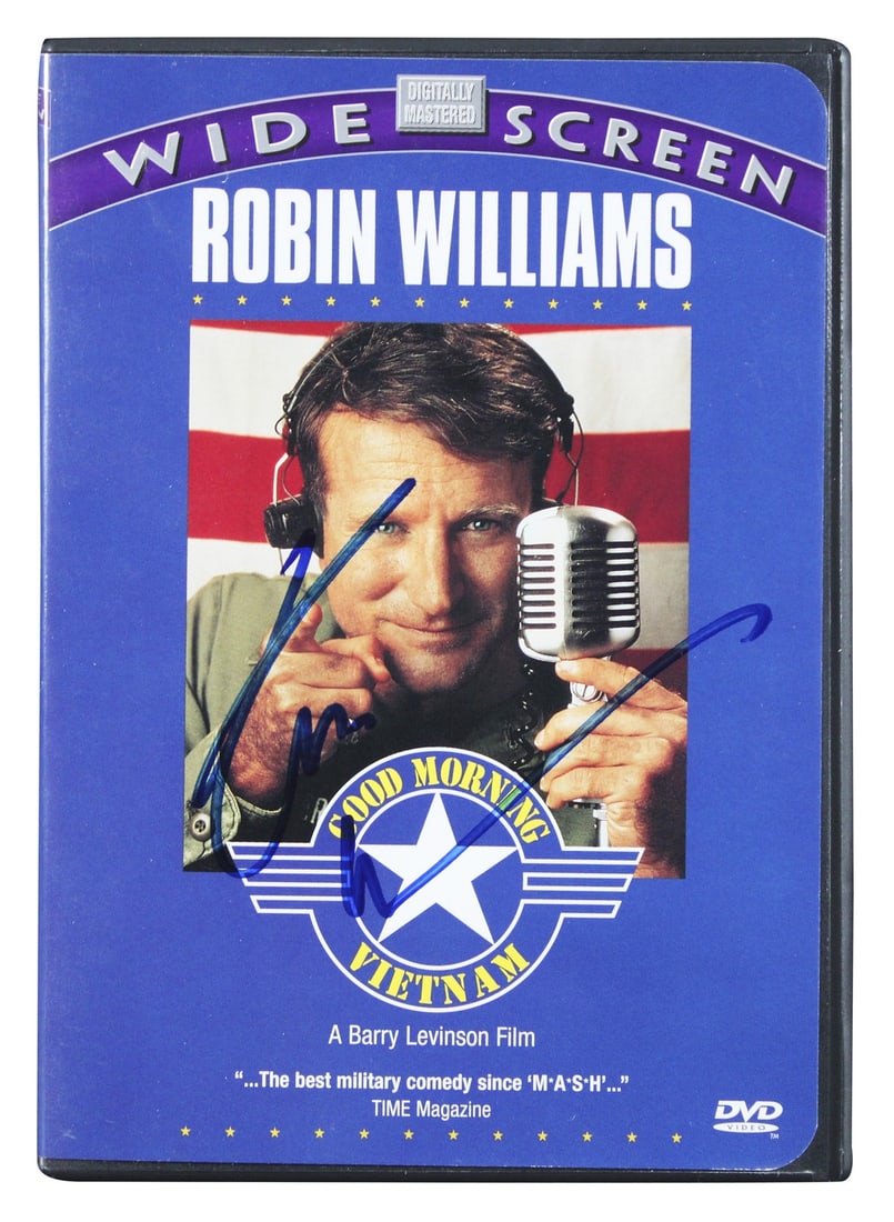 Robin Williams Good Morning Vietnam Signed DVD Cover with Disk COA Beckett (1 of 3)
