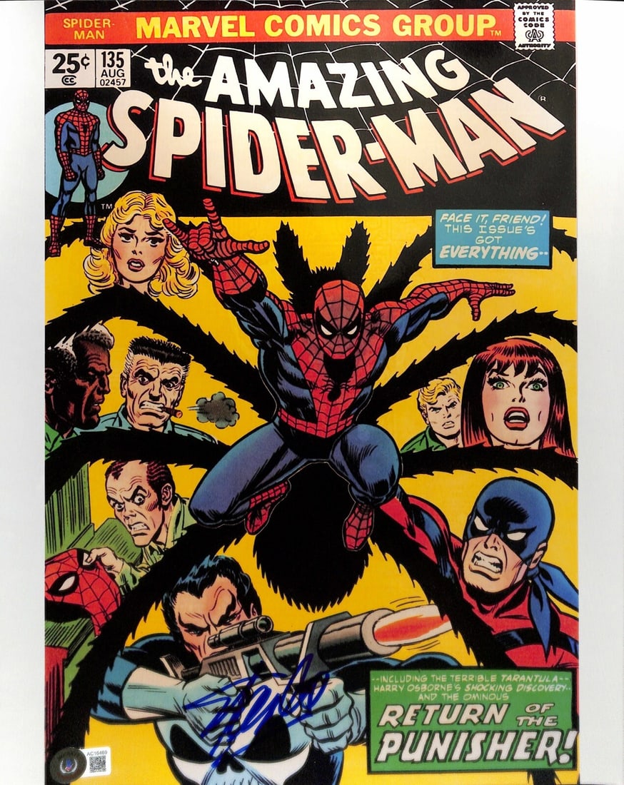 Stan Lee Signed Spider Man 11x14 Photo Beckett Graded 10 Autograph (1 of 1)