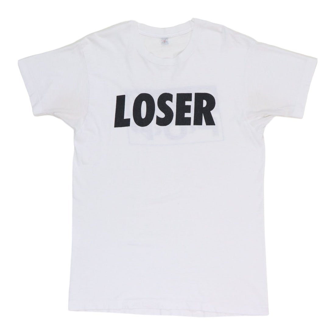 Vintage Sub Pop Records Loser 1990s White Cotton Shirt Size XL (1 of 6)