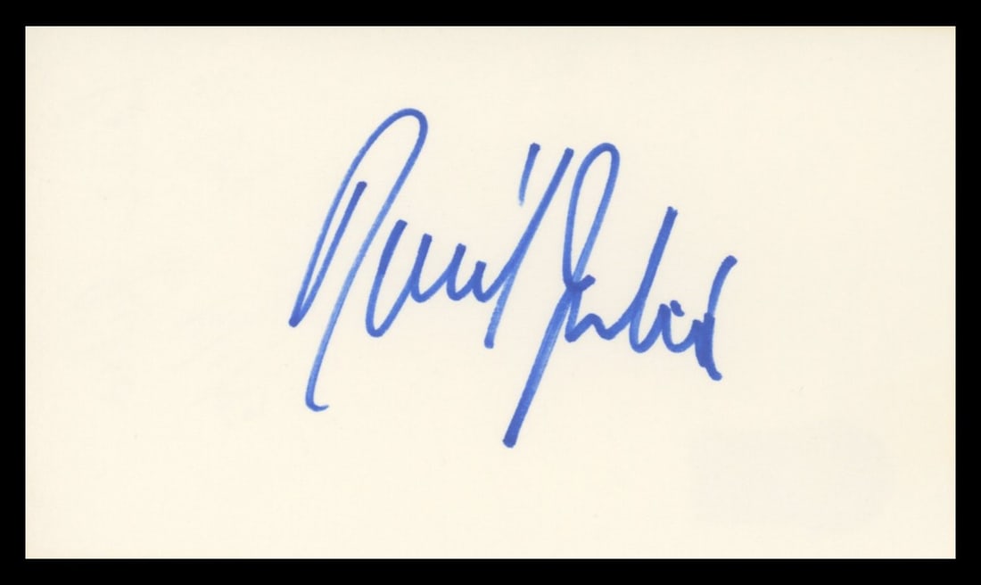Raul Julia Signed 3x5 Index Card Beckett Authenticated Addams Family Autograph (1 of 2)