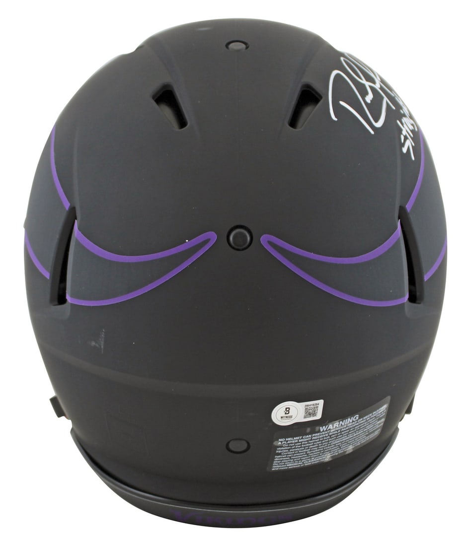 Randy Moss Signed Eclipse Full Size Helmet BAS Authentication - 2