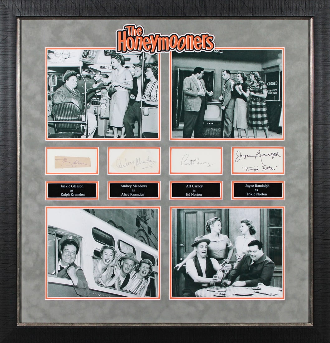 The Honeymooners Signed Framed Photo by Gleason Meadows Randolph Carney BAS COA (1 of 6)