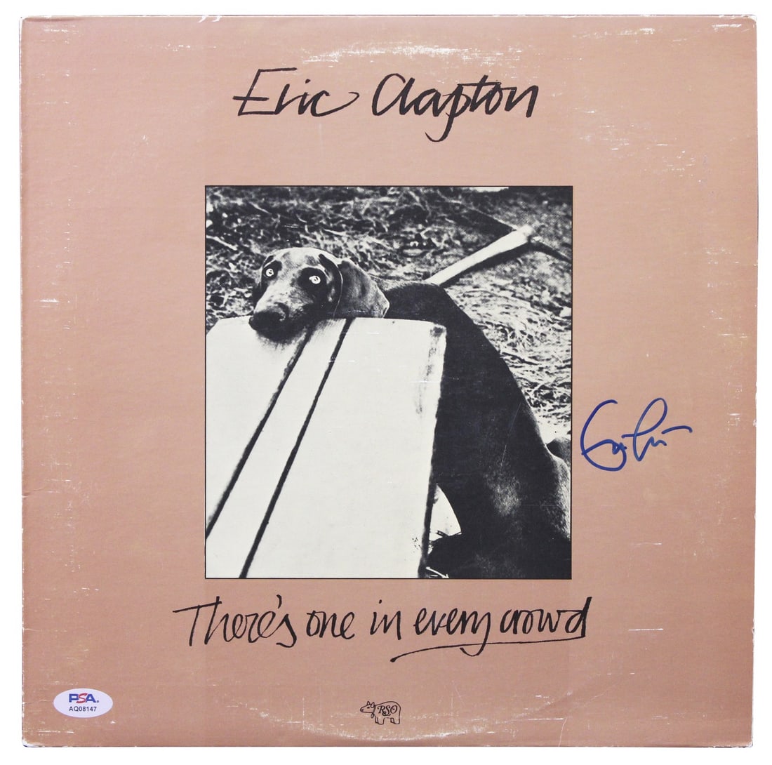 Eric Clapton Signed There's One In Every Crowd Album Cover PSA/DNA Certified: Eric Clapton Signed There's One In Every Crowd Album Cover PSA/DNA Certified This original album cover of Eric Clapton's "There's One In Every Crowd" has been personally signed by the legendary musici