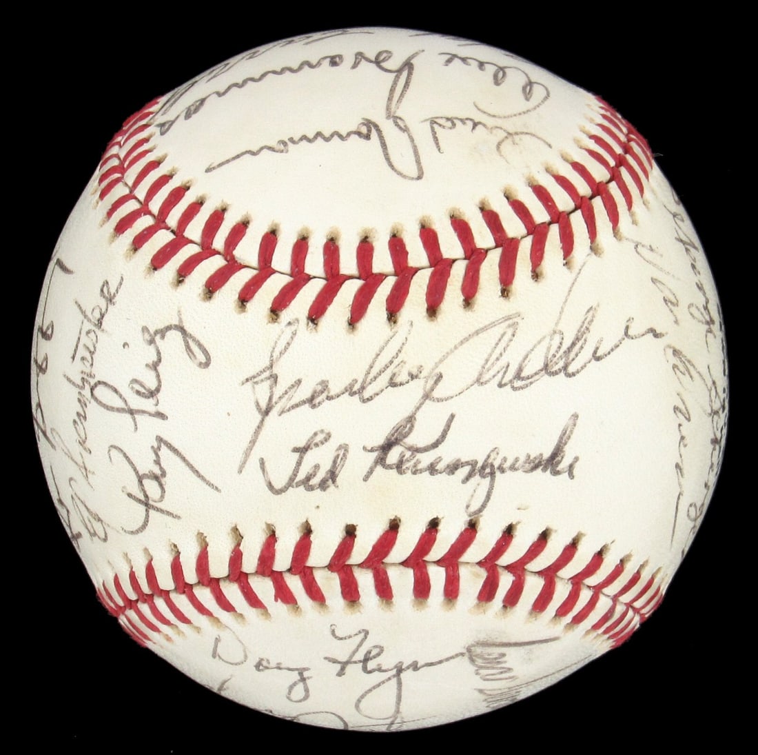 1975 Cincinnati Reds Team Signed Baseball with PSA DNA Authentication (1 of 7)