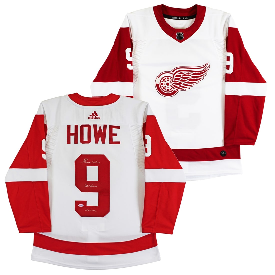 Gordie Howe Signed Detroit Red Wings Jersey with PSA Certification (1 of 6)