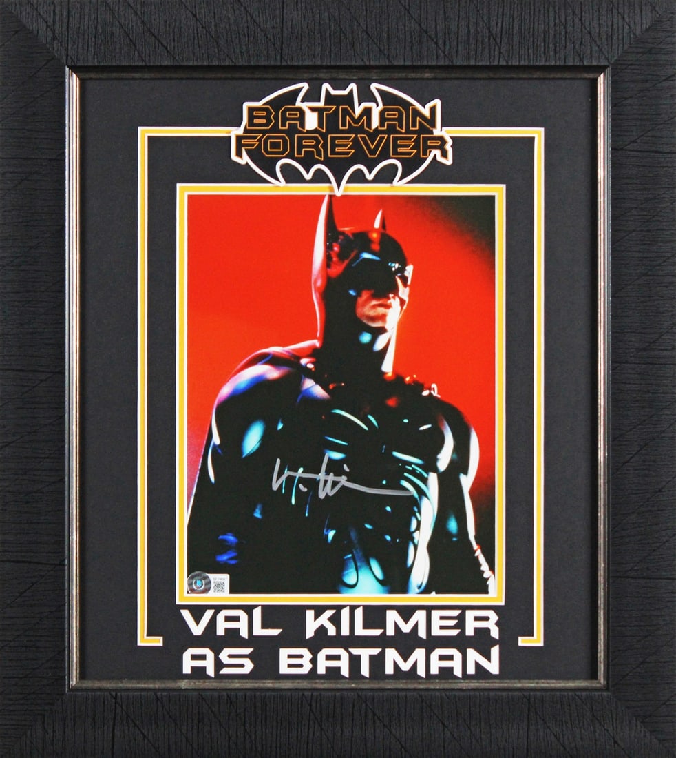 Framed 8x10 Photograph Signed by Val Kilmer Batman Forever BAS Authenticated (1 of 2)