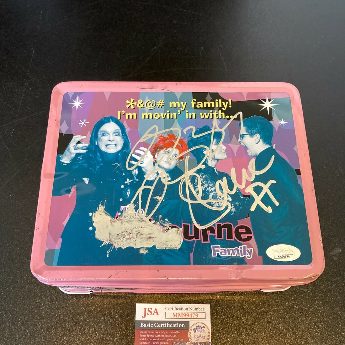 Ozzy & Sharon Osbourne Signed Lunchbox with JSA Certificate (1 of 9)