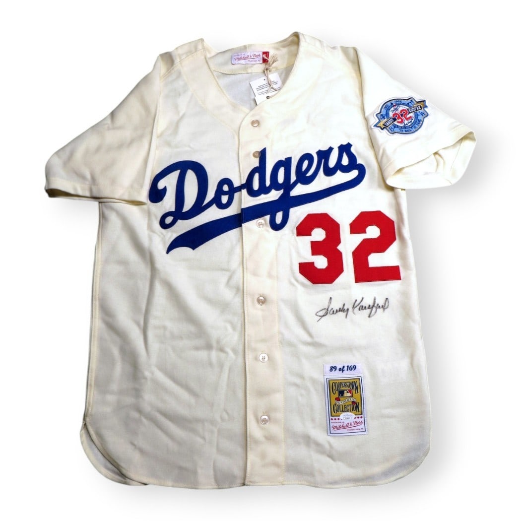 Sandy Koufax Signed M&N Dodgers Jersey Limited Edition 89/169 JSA (1 of 7)