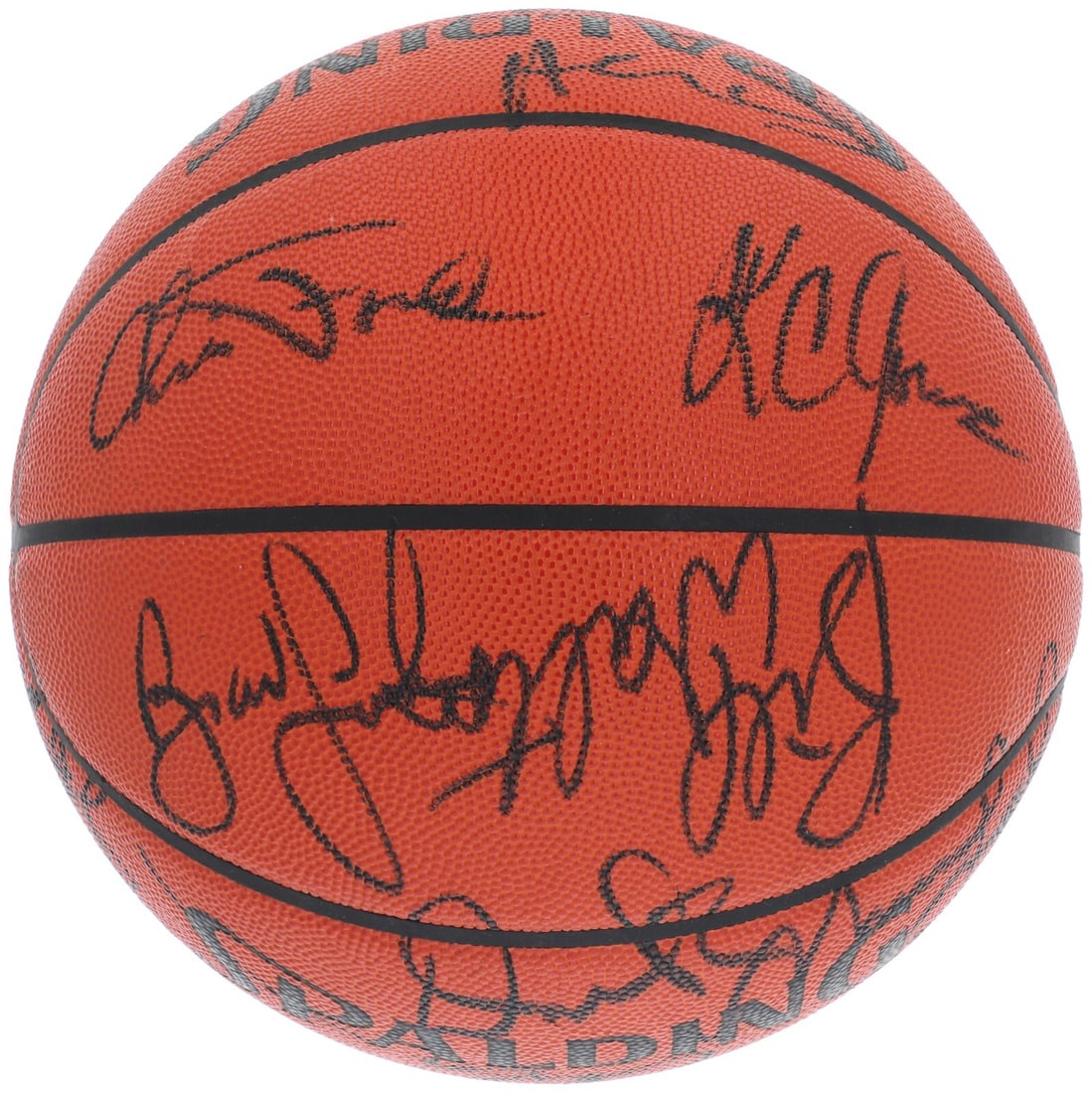 1987-88 Boston Celtics Signed Spalding Basketball with PSA DNA COA (1 of 8)