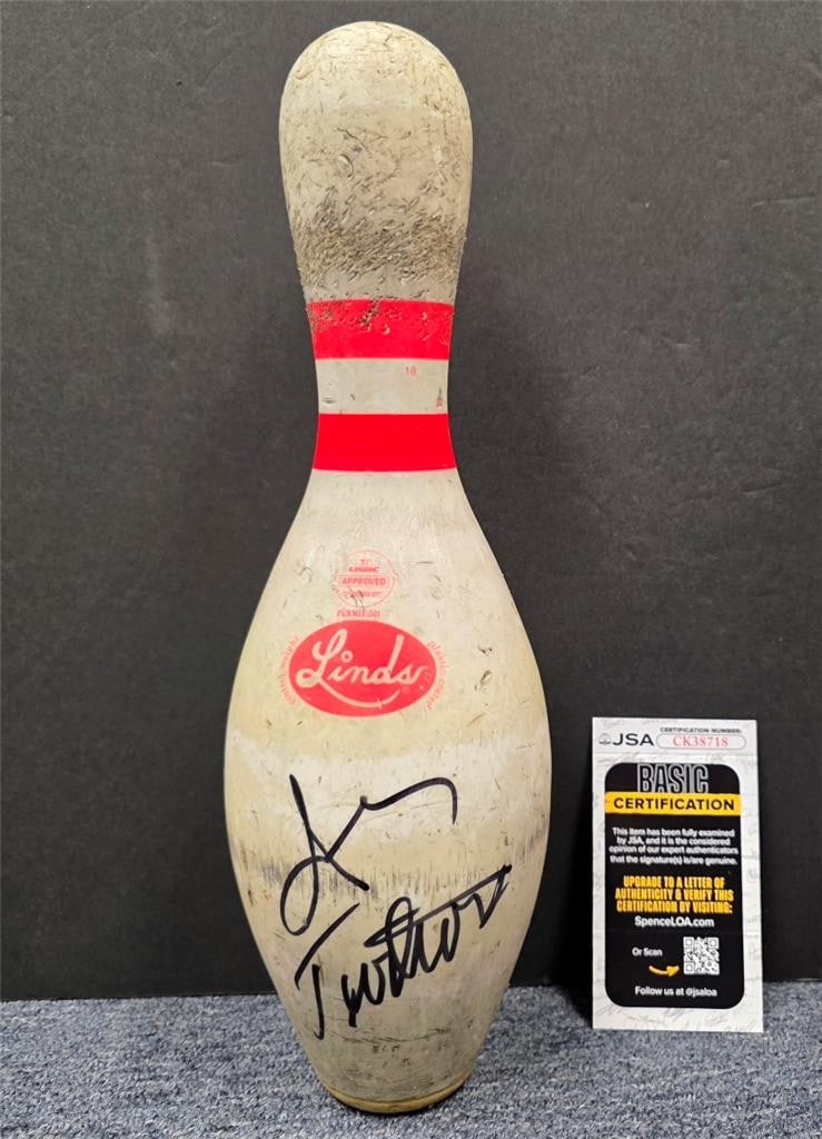 The Big Lebowski Bowling Pin Autographed by John Turturro JSA Authenticated (1 of 3)