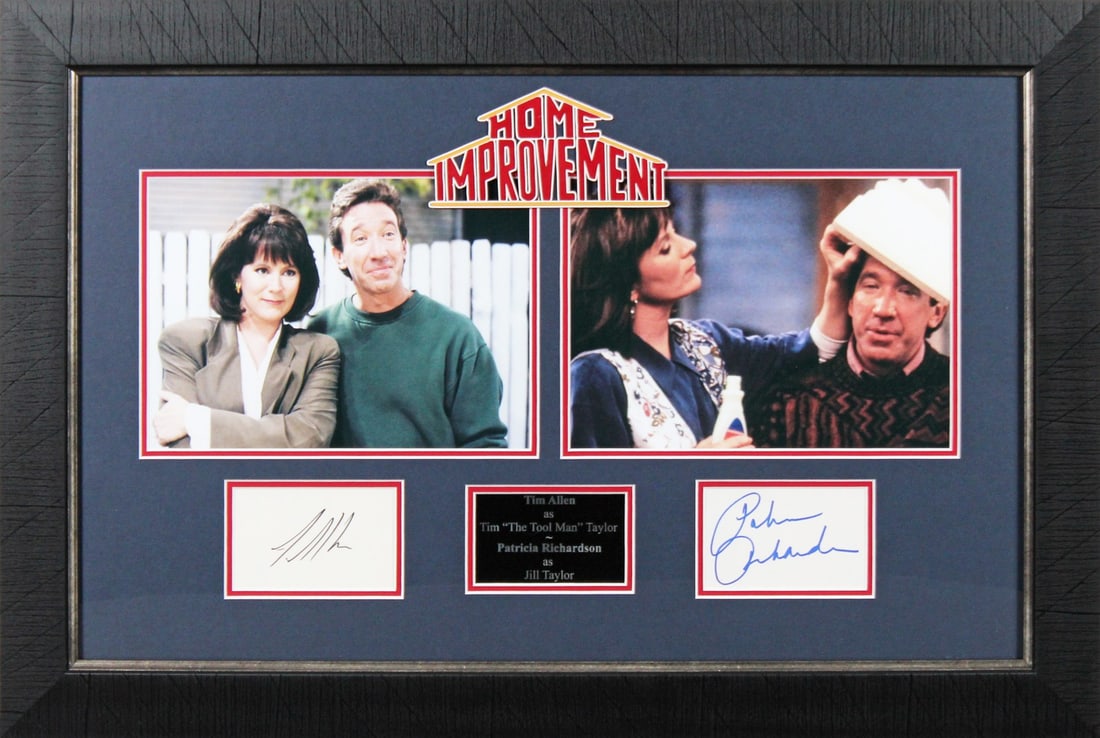 Framed Tim Allen and Patricia Richardson Signed Home Improvement Display Beckett COA (1 of 9)
