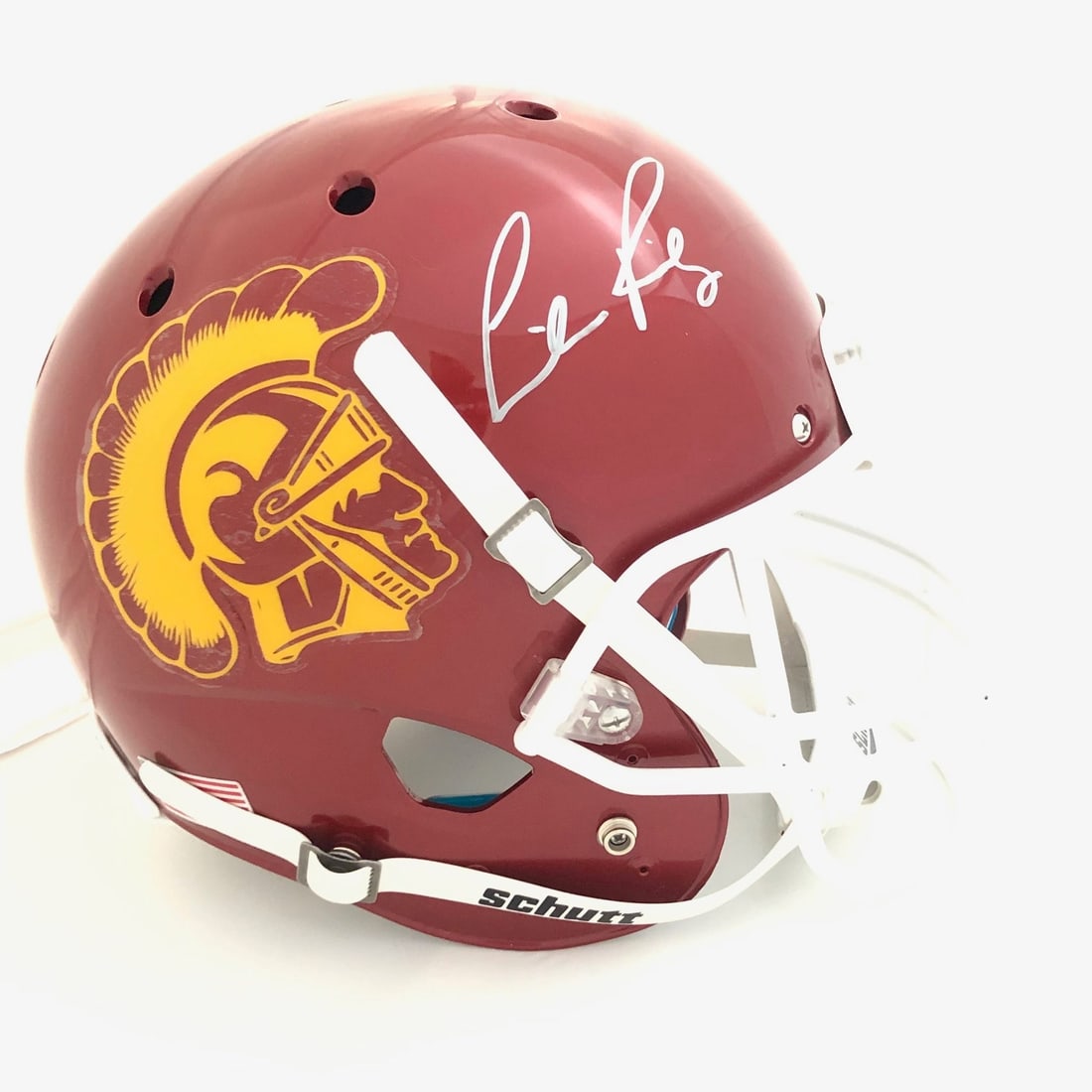 Lincoln Riley Autographed USC Trojans Helmet Authenticated by Fanatics (1 of 3)