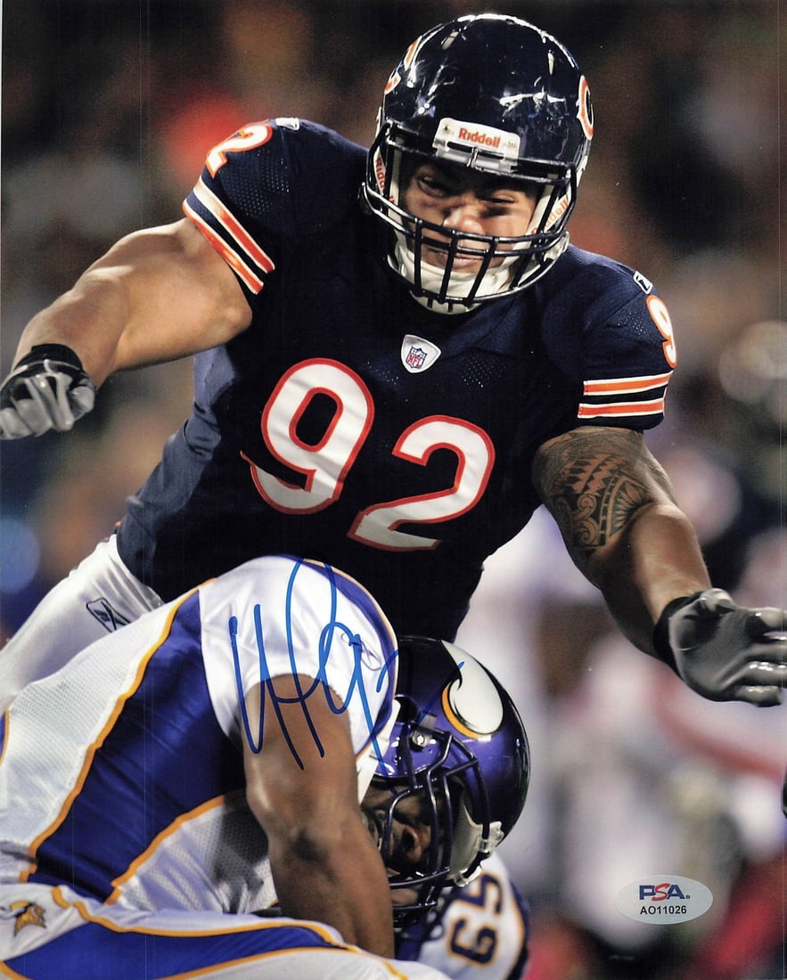 Stephen Paea Autographed 8x10 Photo PSA/DNA Chicago Bears Football (1 of 1)