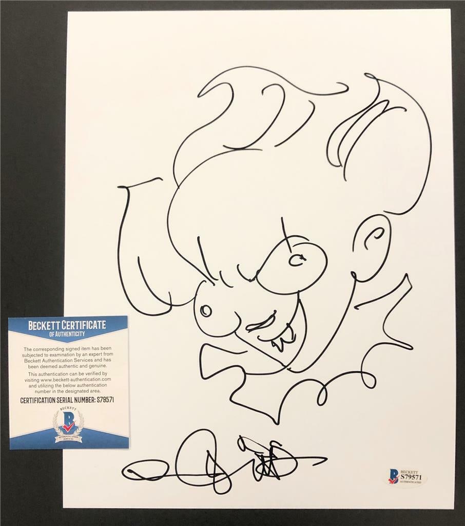 Andy Muschietti Signed It Sketch 8.5x11 Photo Beckett BAS Authenticated (1 of 1)