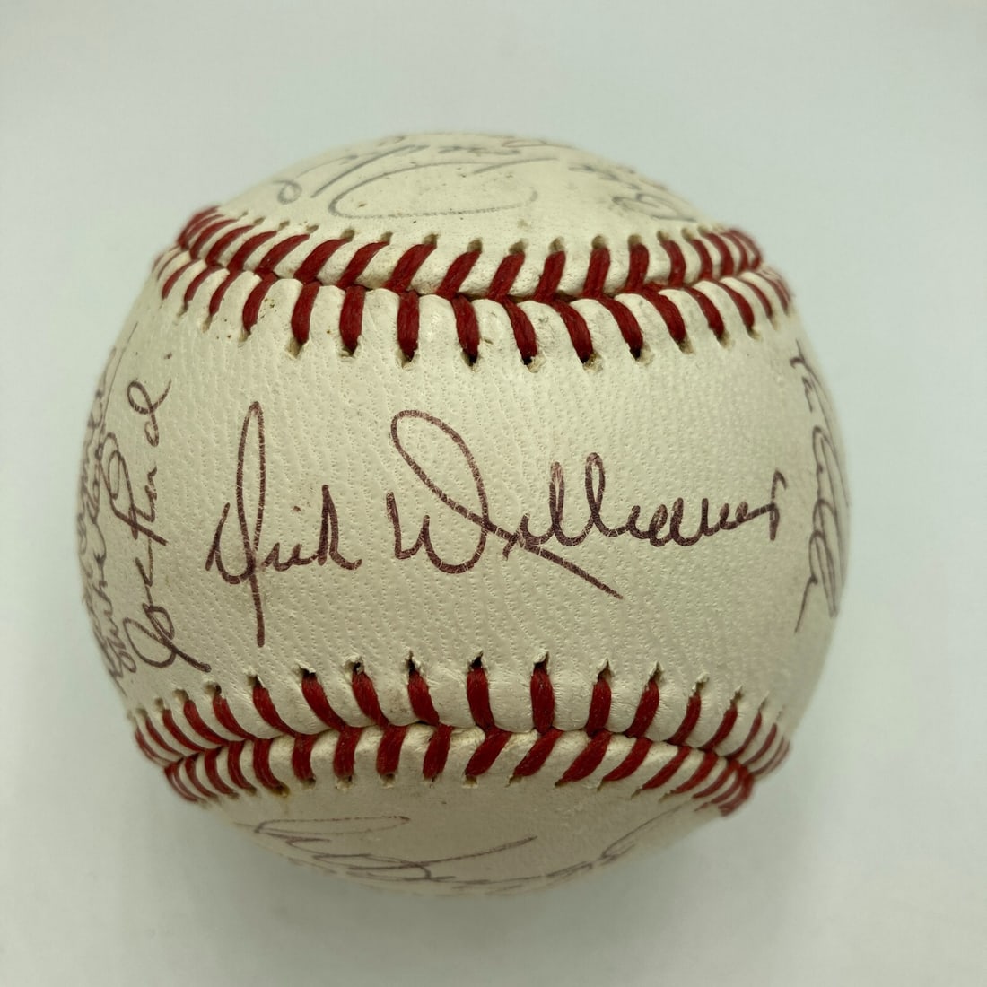 1972 Oakland Athletics Team Signed Baseball with JSA COA: 1972 Oakland Athletics Team Signed Baseball with JSA COA Celebrate a piece of baseball history with this 1972 Oakland A's World Series Champions team-signed baseball. This official Reach American Leag