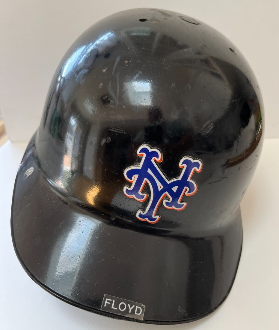 Cliff Floyd Game Used Batting Helmet New York Mets 2003-06 Authentic (1 of 4)
