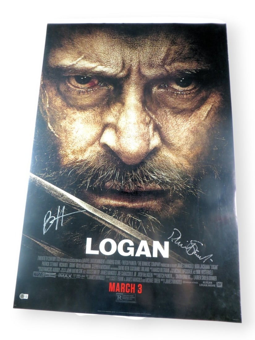 Patrick Stewart Boyd Holbrooke Signed 27x40 Poster Logan Beckett Authenticated (1 of 4)