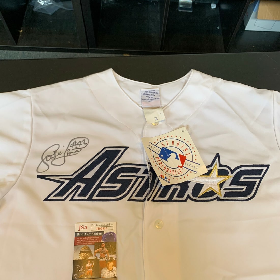 Jose Lima Signed Majestic Astros Jersey with JSA COA (1 of 8)