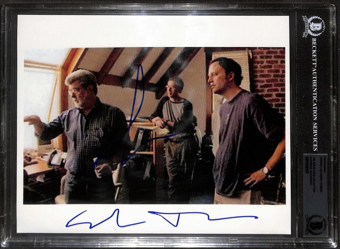 Star Wars AOTC 8x10 Photo Signed by George Lucas and Eric Tiemens Beckett Authenticated (1 of 1)