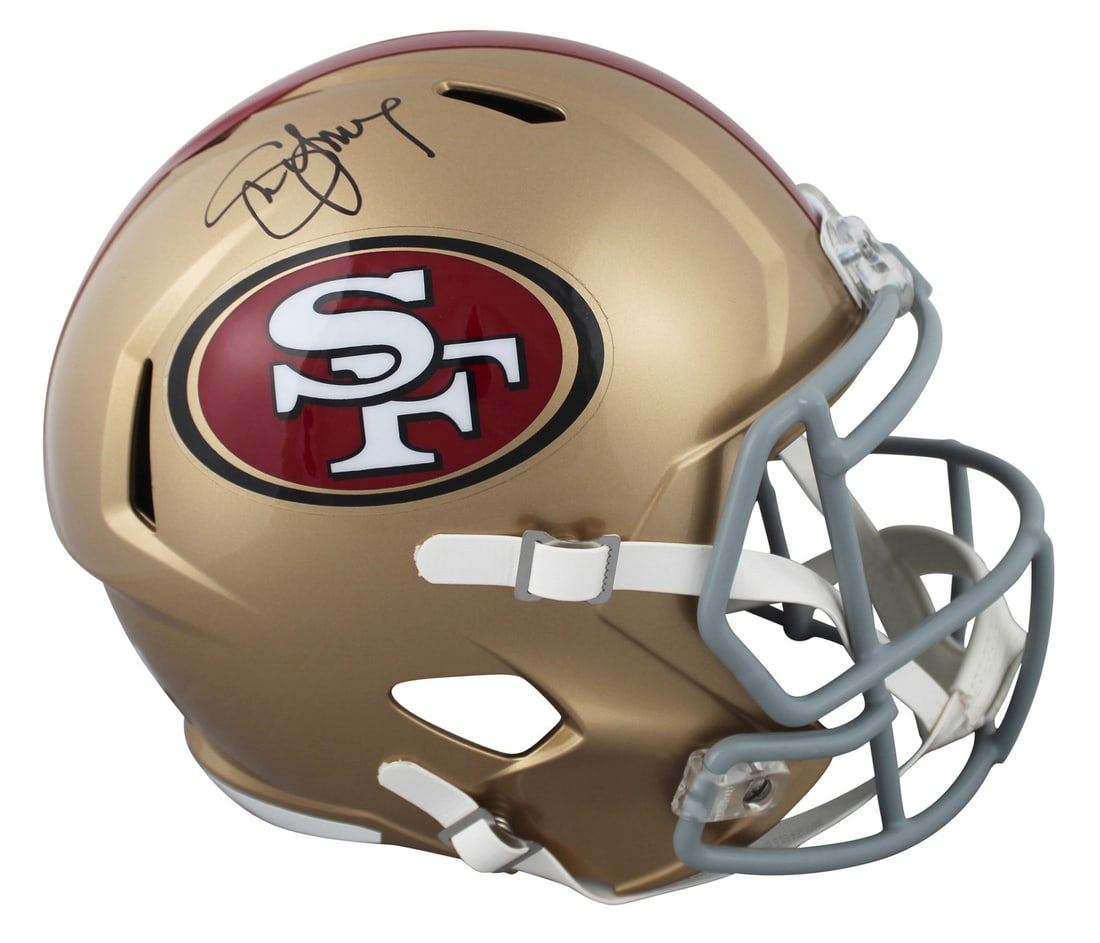 San Francisco 49ers Steve Young Signed Full Size Speed Helmet Beckett Authenticated (1 of 3)